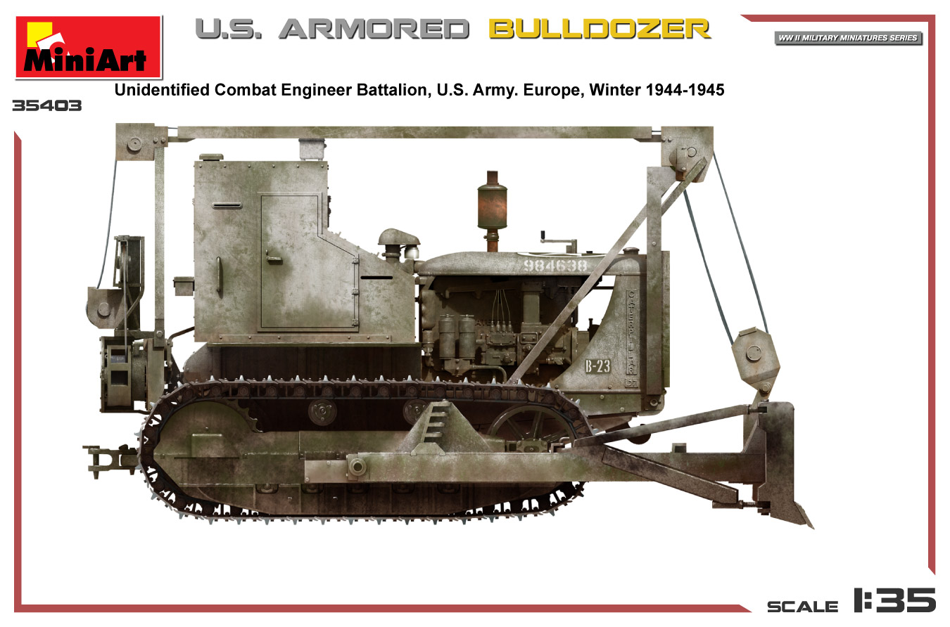 ak-interactive-1-35-u-s-armored-bulldozer-modello-da-costruire-e-dipingere image 5