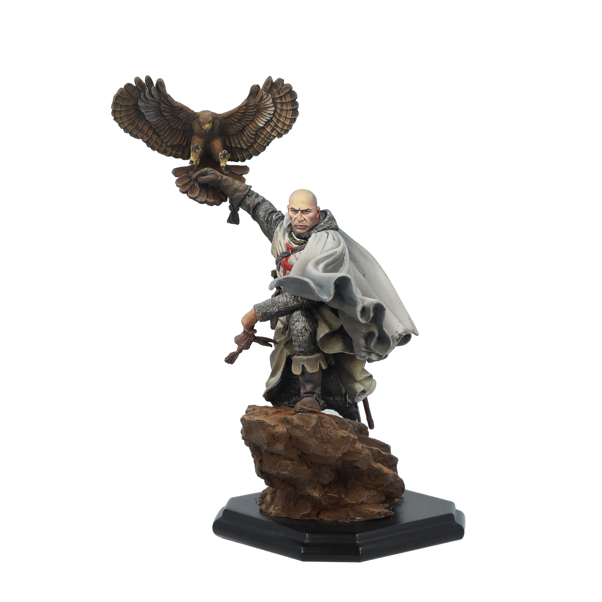 scale75-medieval-hunter-figura-in-metallo-bianco-75mm-fantasy-con-cane image 7