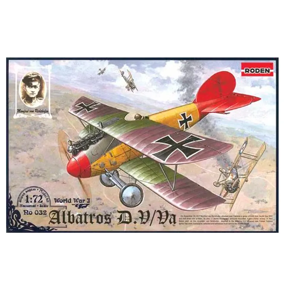 ak-interactive-1-72-manfred-von-richthofen-albatros-d-v-va-kit-prima-guerra-mond image 1