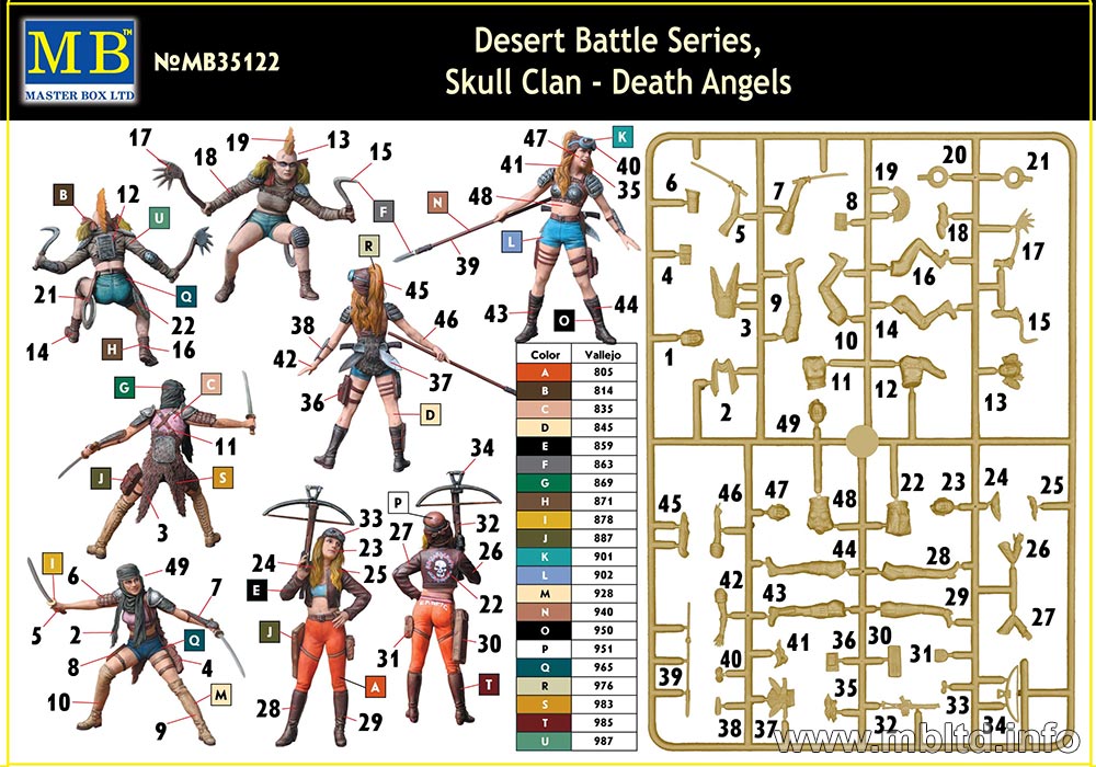ak-interactive-desert-battle-skull-clan-death-angels-1-35-figure-da-dipingere image 2