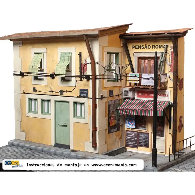 occre-diorama-lisboa-alfama-con-tranvia-kit-diorama-rua-das-escolas-gerais image 1
