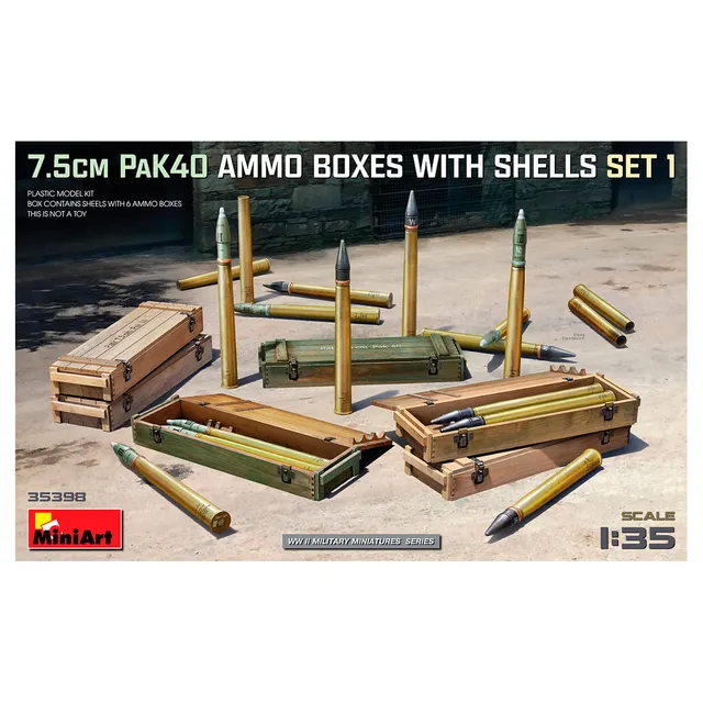 ak-interactive-1-35-7-5cm-pak40-ammo-boxes-w-shells-set-1-cassette-e-proiettili image 1