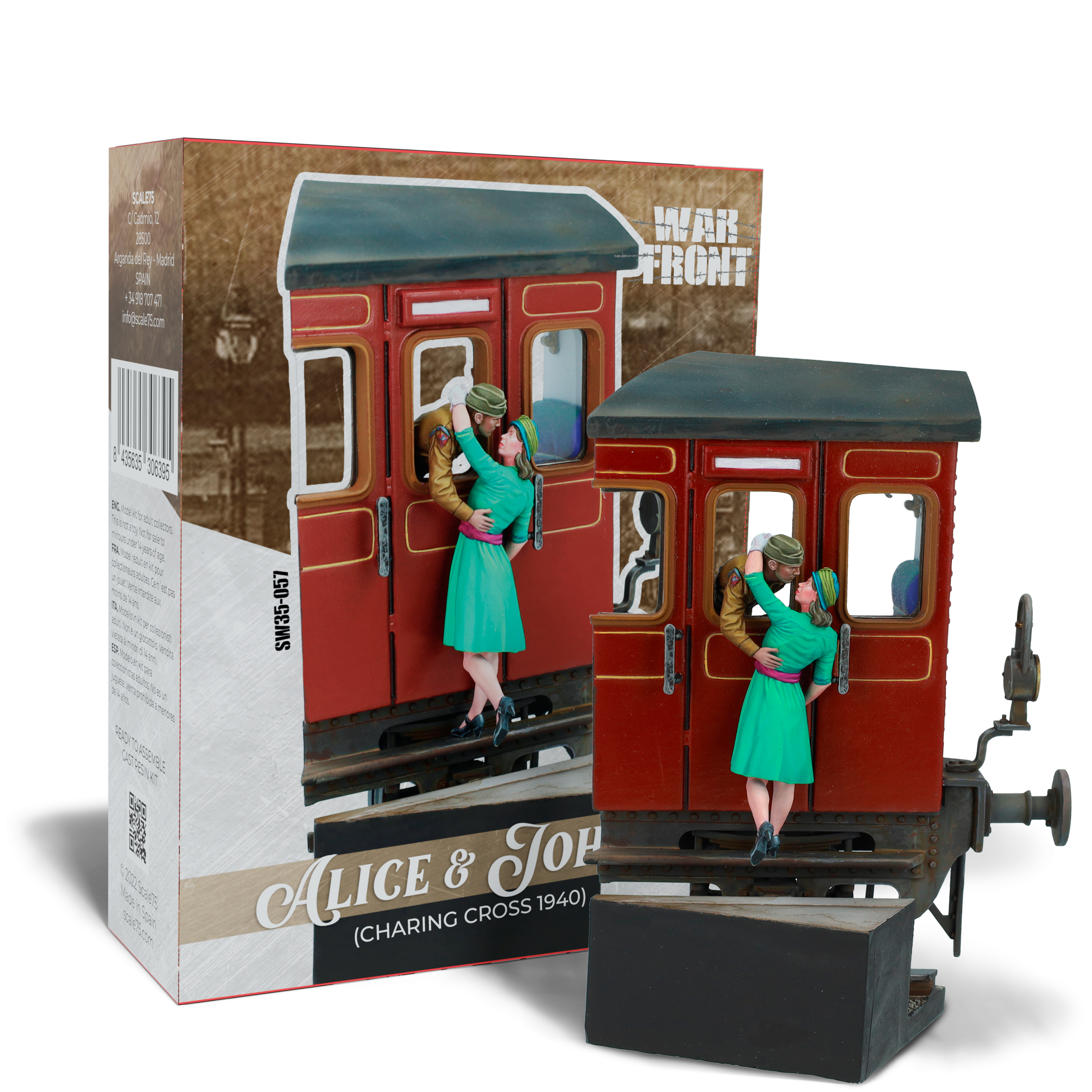 scale75-charing-cross-1940-alice-and-johnny-figura-1-35-resina image 1