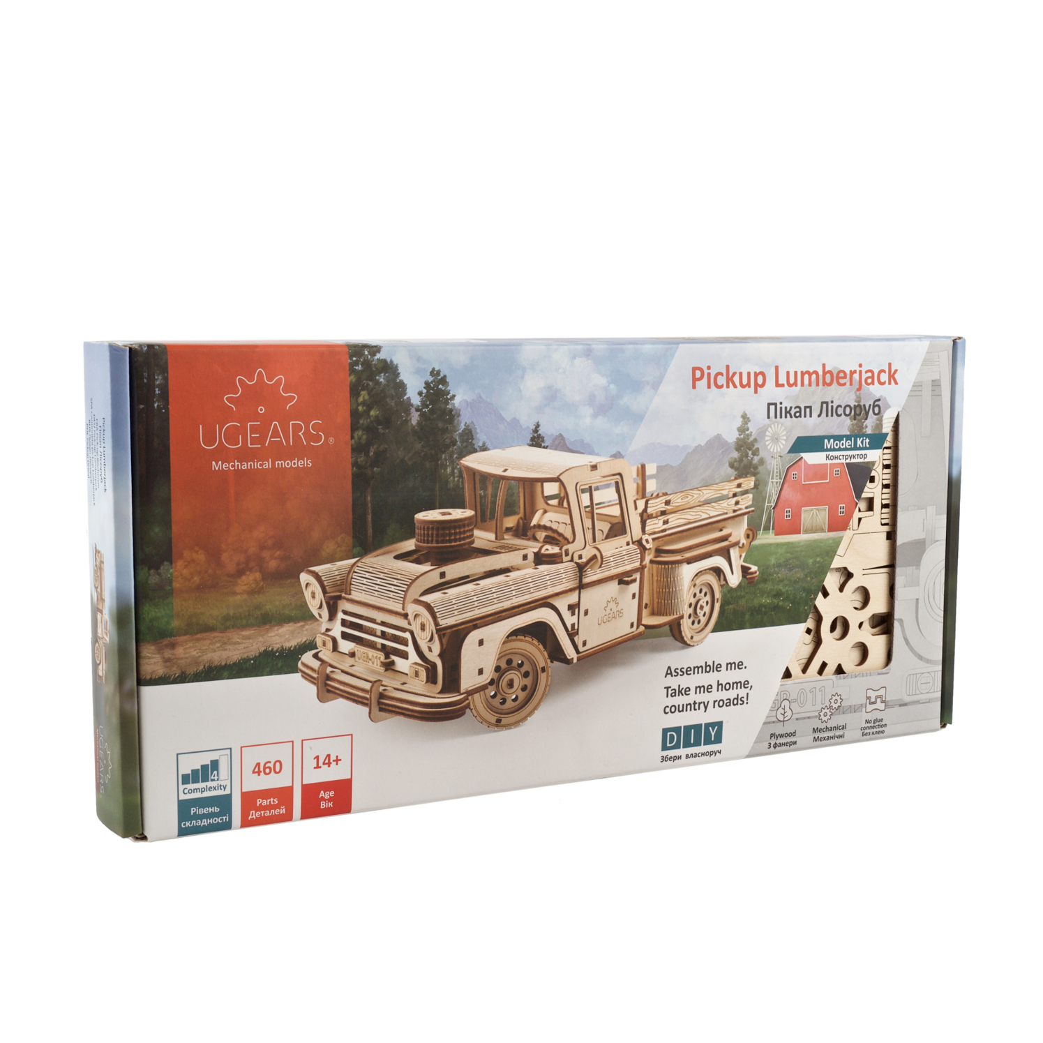 ugears-pickup-lumberjack-kit-camioncino-meccanico-in-legno image 5