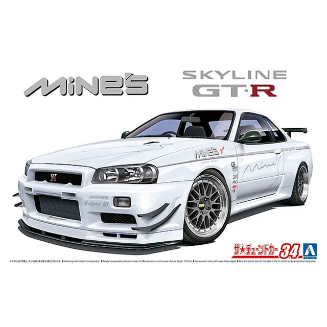 ak-interactive-1-24-nissan-skyline-gt-r-r34-mines-kit-di-modellismo image 1