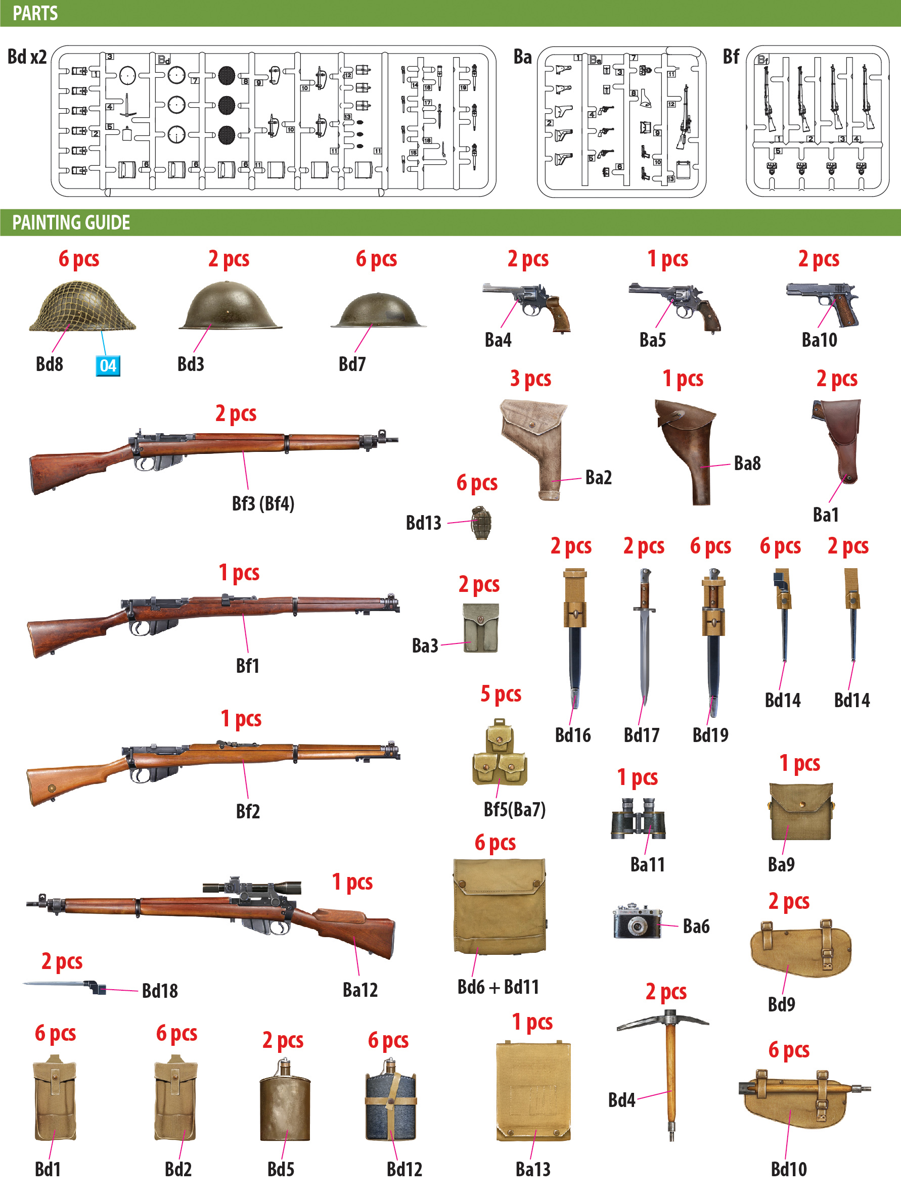 ak-interactive-1-35-british-infantry-weapons-equipment-set-accessori-modellismo image 5