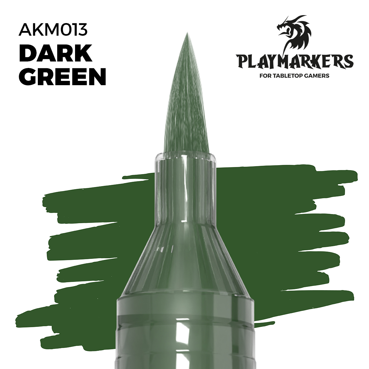 ak-interactive-playmarker-dark-green-pennarello-modellismo-verde-scuro image 1