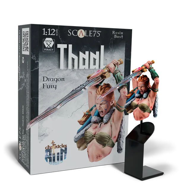 scale75-the-chronicles-of-run-thaal-dragon-fury-busto-resina-1-10-da-dipingere image 1