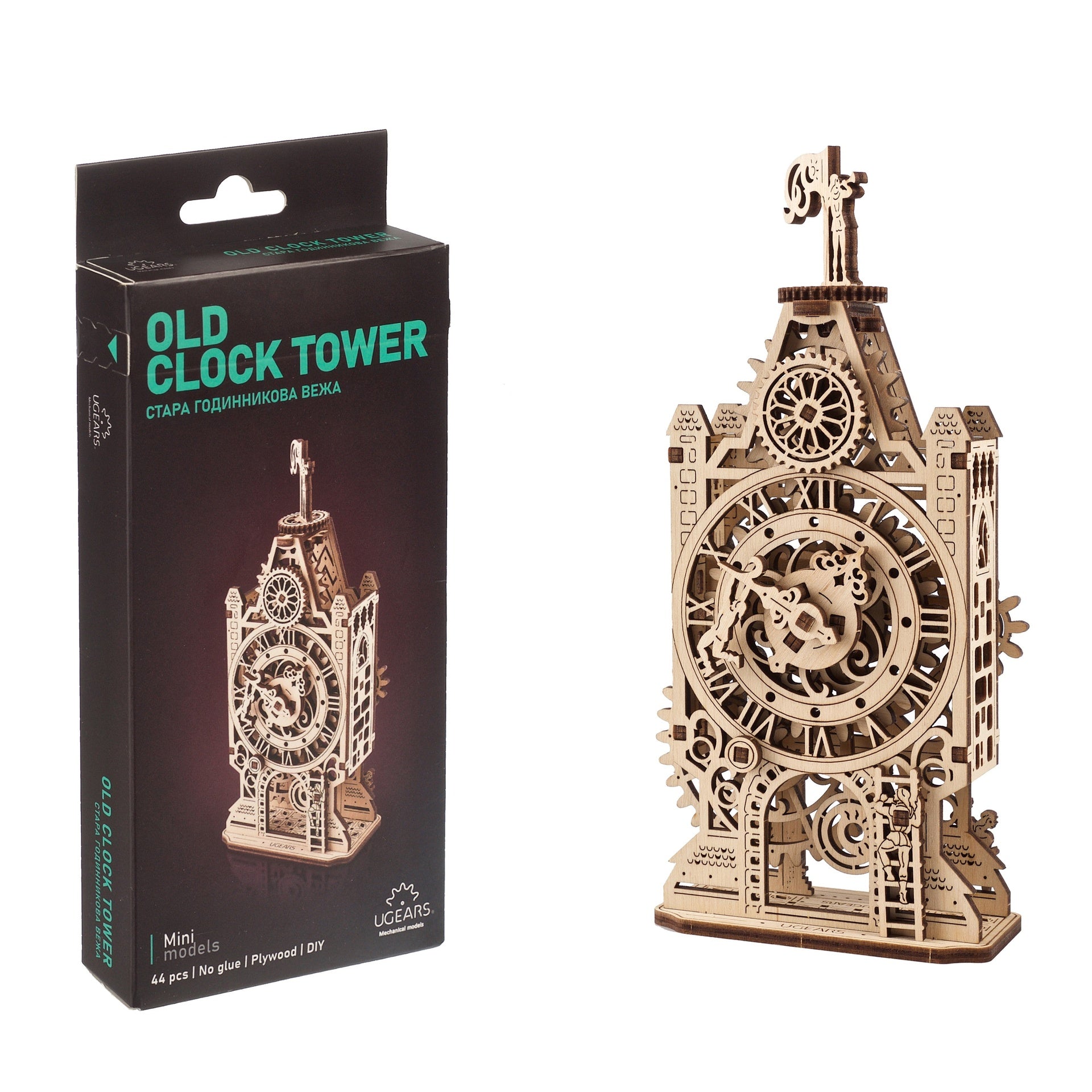 ugears-old-clock-tower-modellino-3d-in-legno-della-torre-dell-orologio-serie-eas image 5