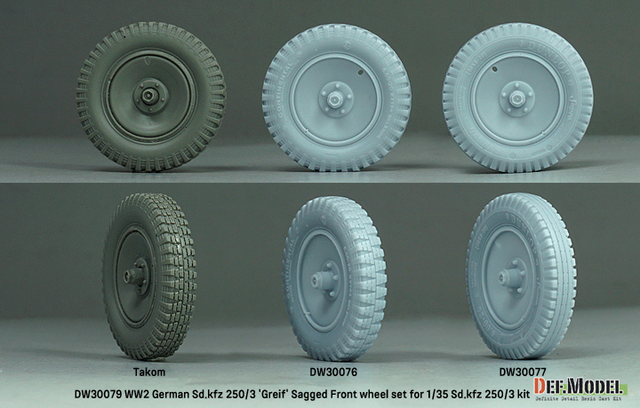 ak-interactive-ww2-german-sd-kfz-250-3-greif-sagged-wheel-set-per-1-35-sd-kfz-25 image 7