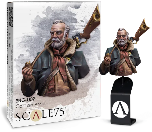 scale75-captain-ahab-figura-in-resina-scala-1-10 image 1