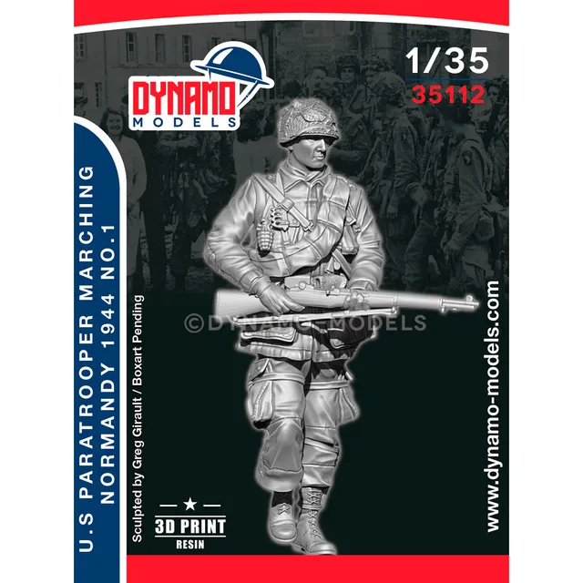 ak-interactive-1-35-u-s-paratrooper-rifleman-marching-normandy-1944-no-1-figura- image 1