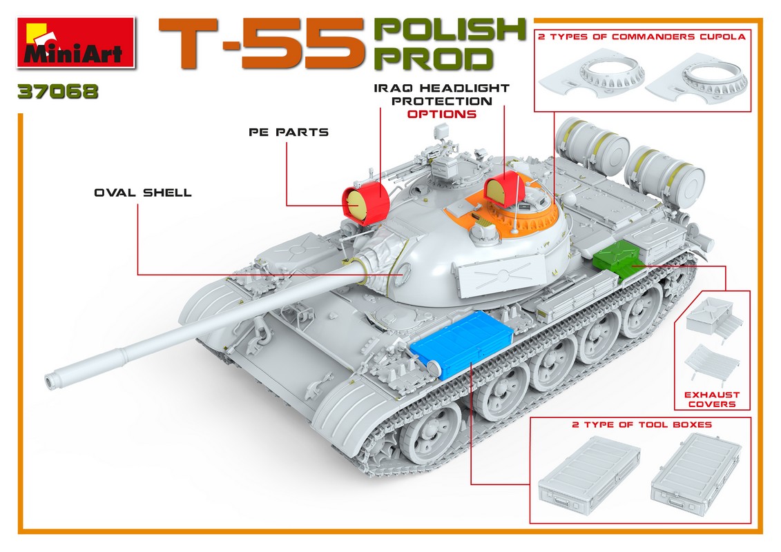 ak-interactive-1-35-t-55-polish-prod-kit-modellismo-carro-armato-polacco image 4