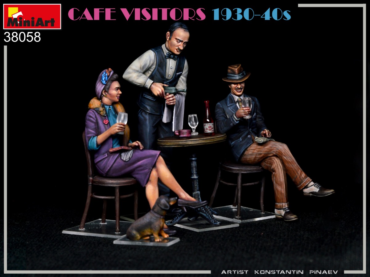 ak-interactive-1-35-cafe-visitors-1930-40s-set-di-figure-in-scala-per-modellismo image 3