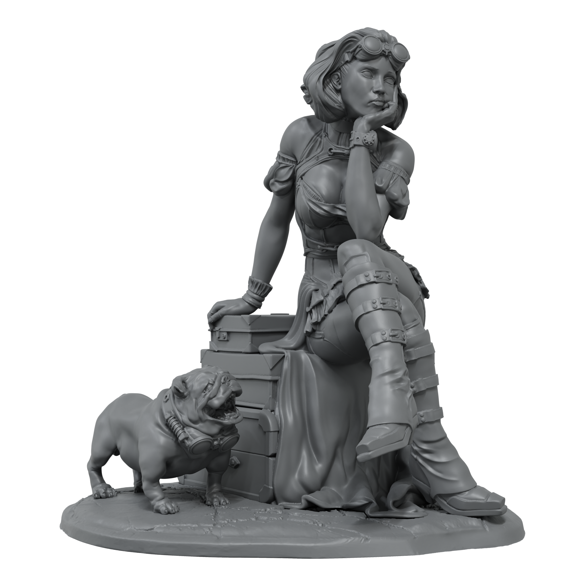 scale75-daisy-reed-75mm-steam-wars-figura-metallo-bianco image 3