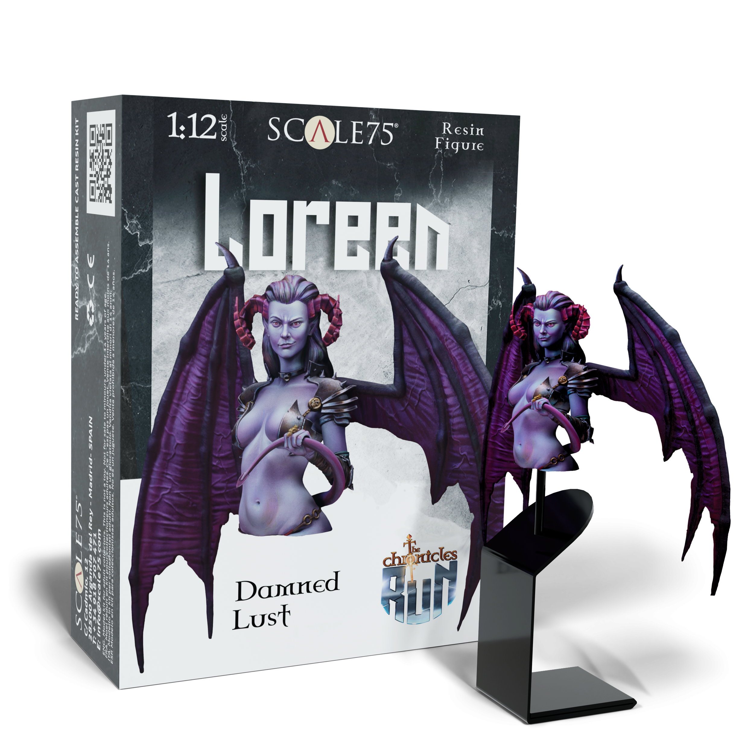 scale75-loreen-damned-lust-1-10-miniatura-the-chronicles-of-run-in-resina image 1
