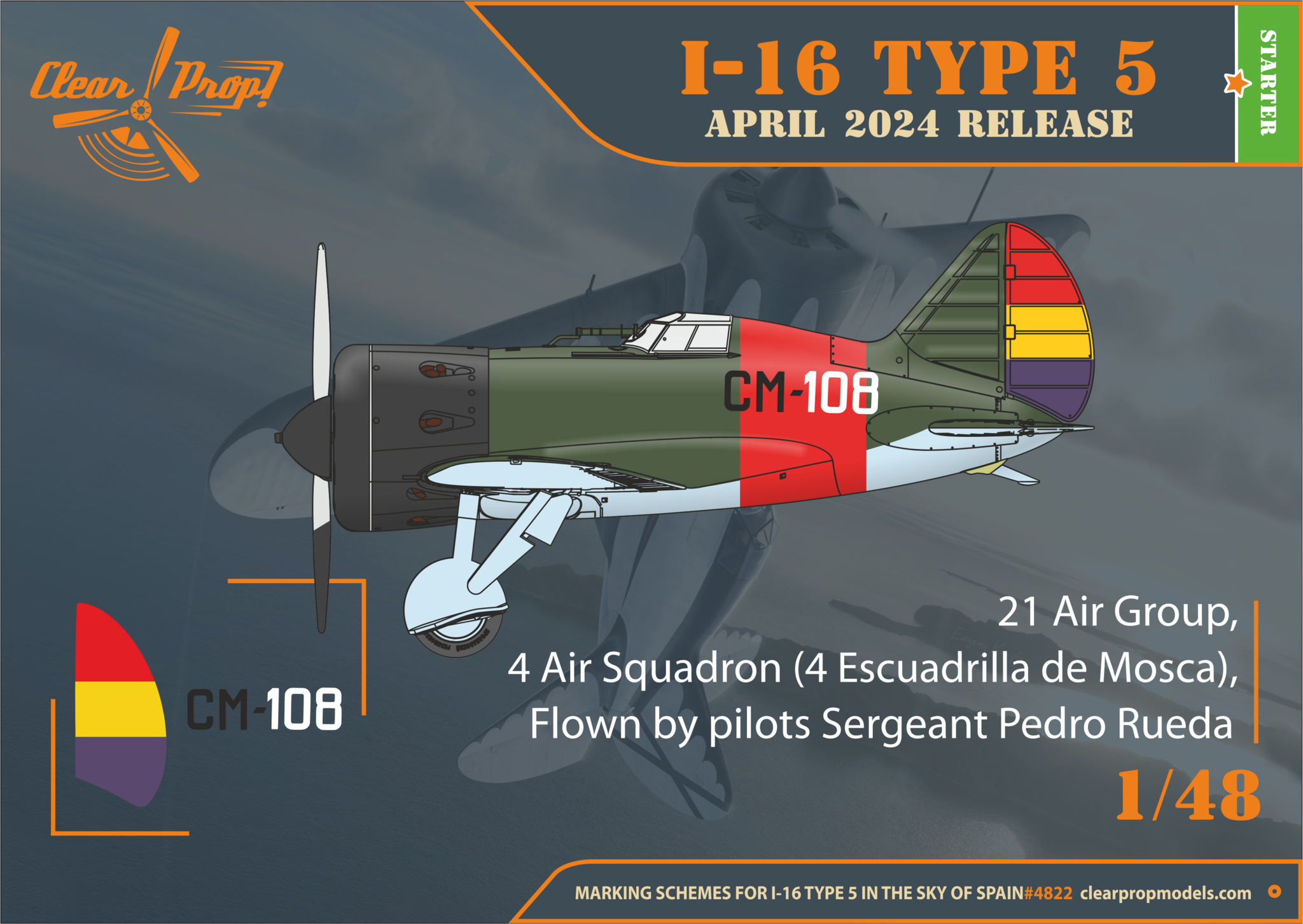 ak-interactive-1-48-i-16-type-5-late-in-the-sky-of-spain-kit-da-costruire image 2