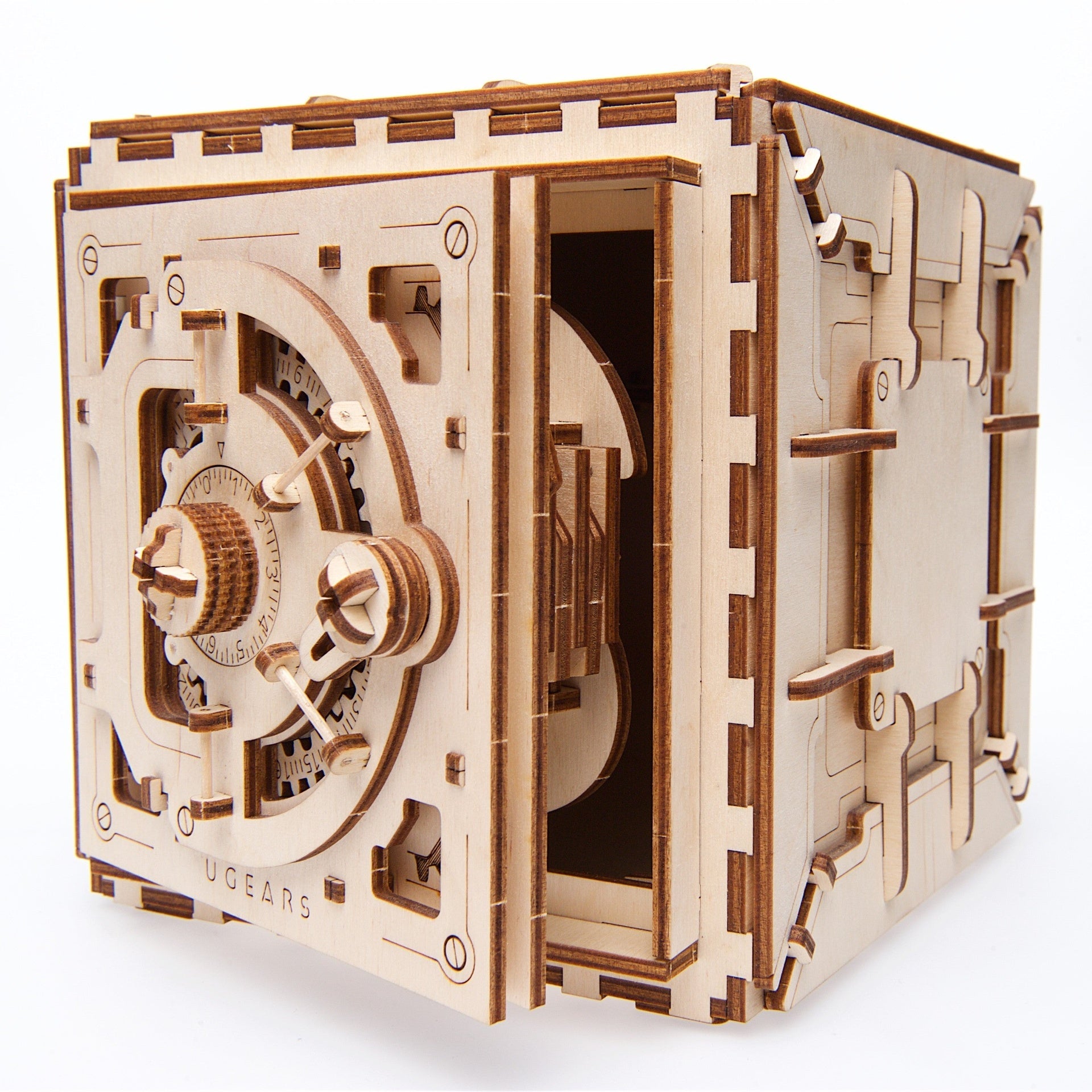 ugears-safe-cassaforte-meccanica-con-combinazione-personalizzabile-puzzle-3d-adv image 3