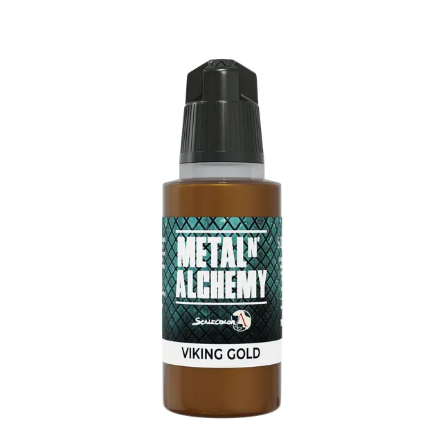 scale75-metal-n-alchemy-viking-gold-pittura-acrilica-metallizzata-17-ml-oro image 1