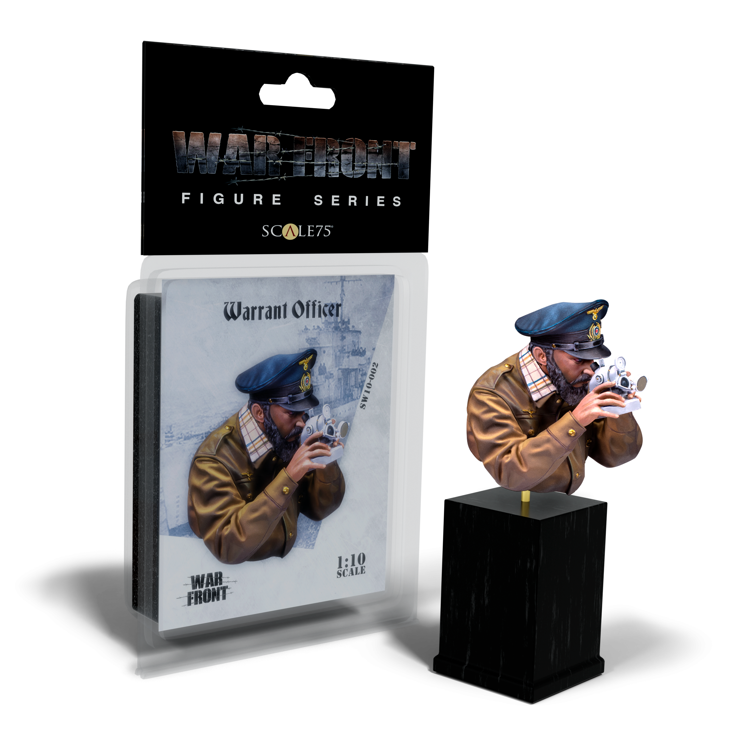 scale75-warfront-warrant-officer-scala-1-10-figura-in-resina-da-montare-e-diping image 2