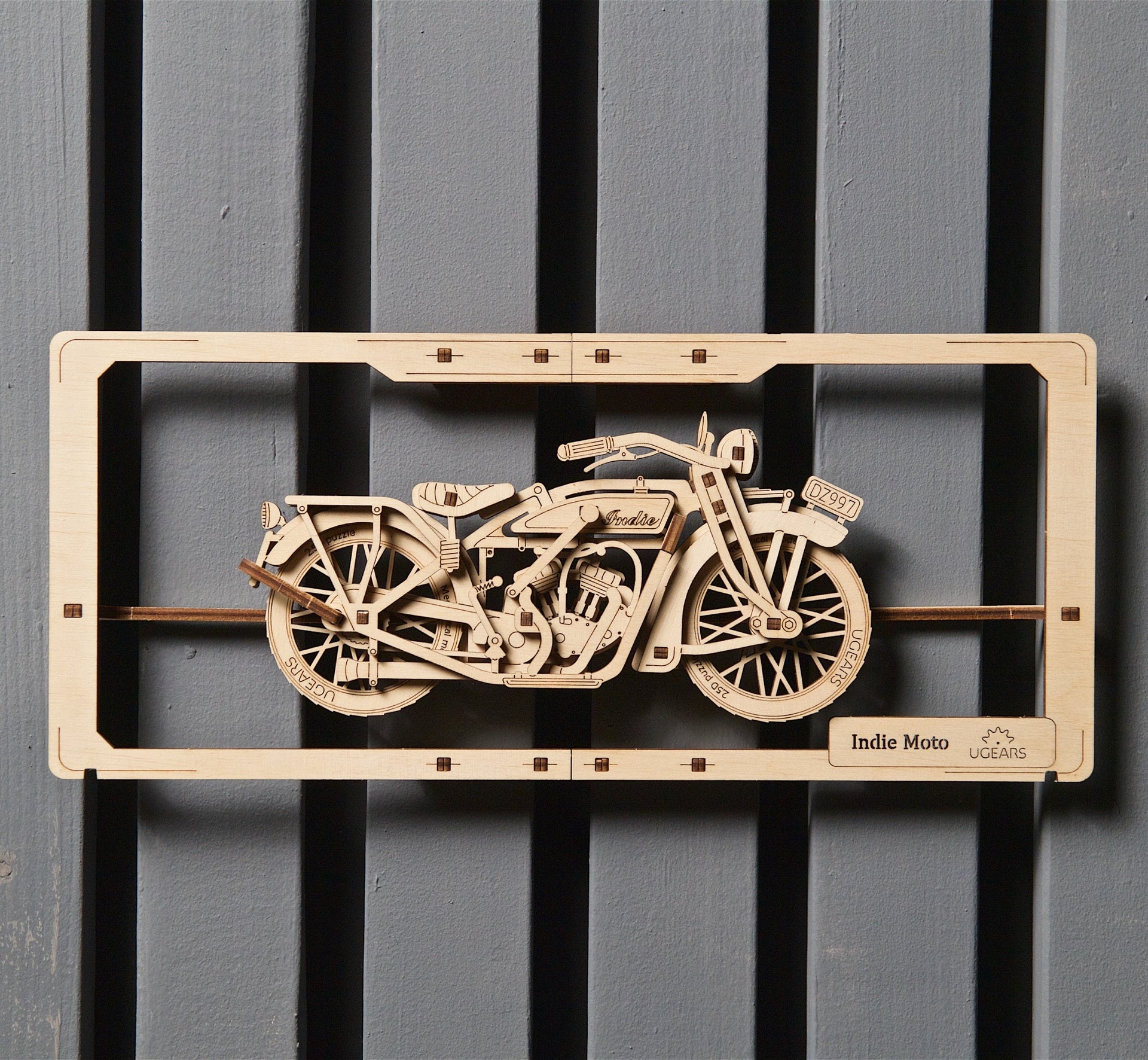 ugears-indie-moto-2-5d-puzzle-quadro-in-legno-con-parti-mobili image 7
