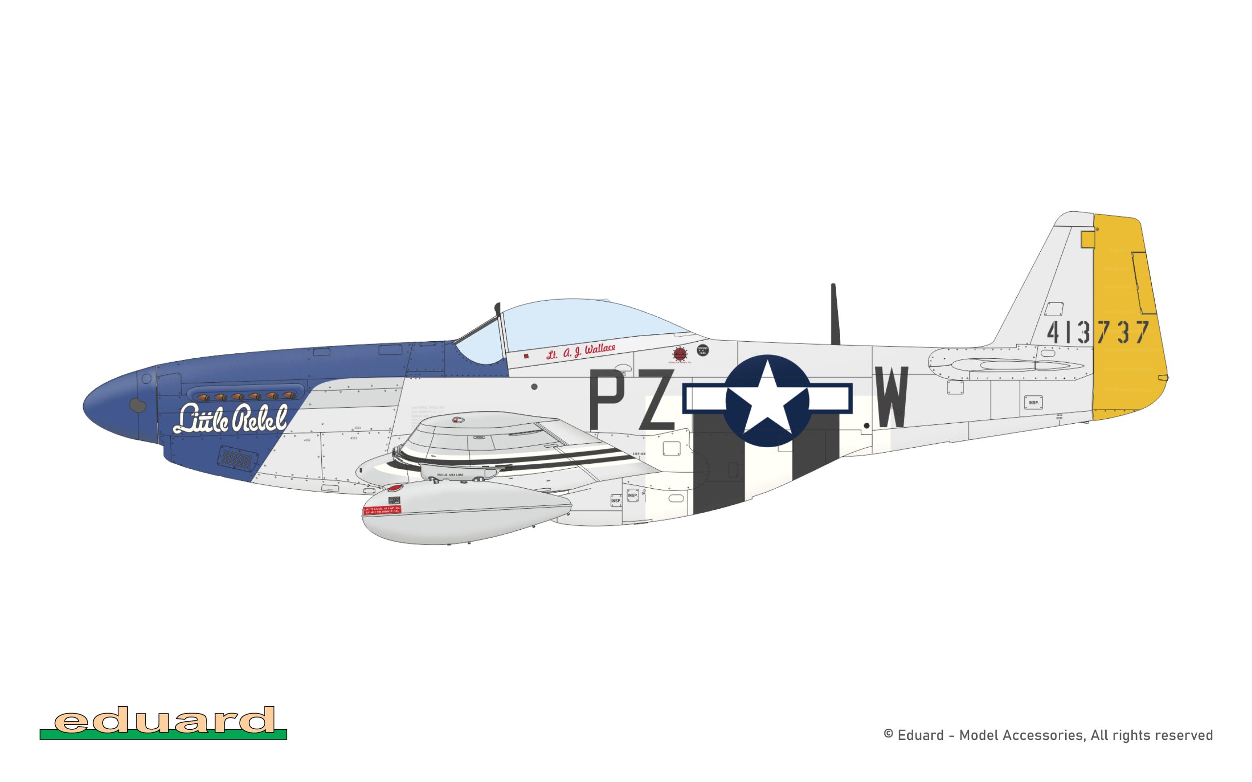 ak-interactive-p-51d-5-mustang-1-72-modello-da-costruire-e-dipingere image 5