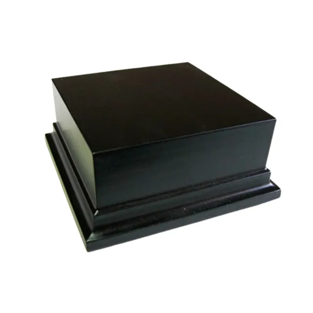 ak-interactive-peana-quadrata-nera-in-legno-10x10cm-x-6cm-base-per-modellismo image 1