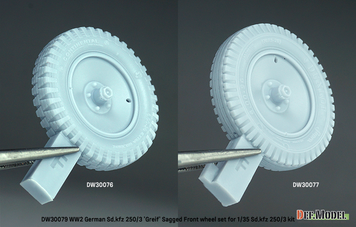 ak-interactive-ww2-german-sd-kfz-250-3-greif-sagged-wheel-set-per-1-35-sd-kfz-25 image 4