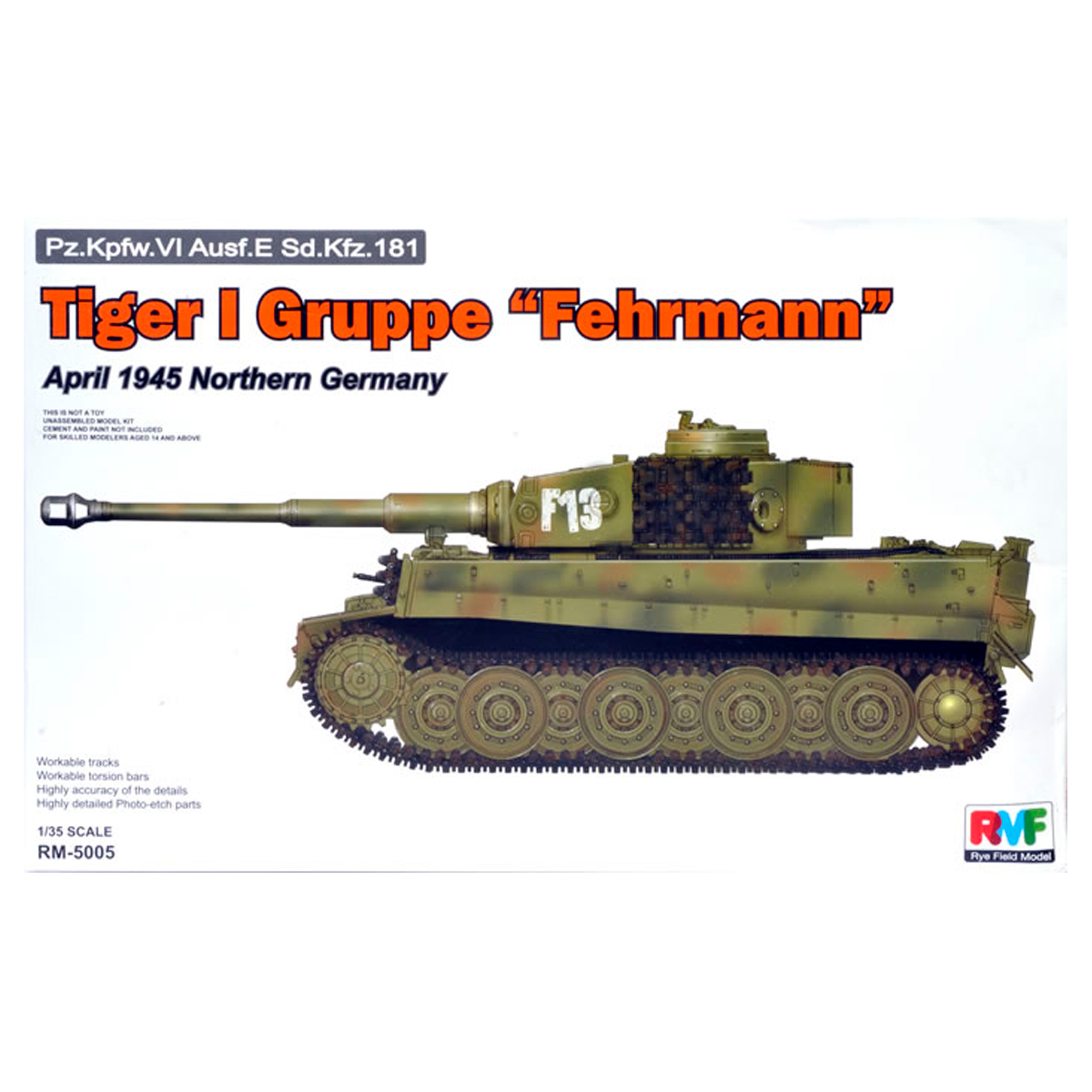 ak-interactive-tiger-i-gruppe-fehrmann-aprile-1945-germania-del-nord-scala-1-35 image 1