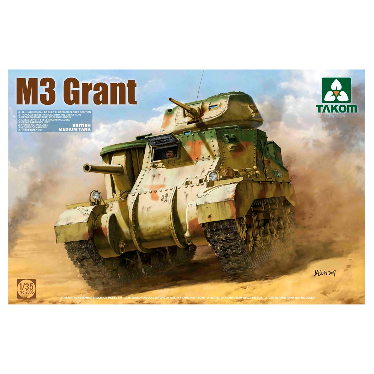 ak-interactive-1-35-m3-grant-carro-armato-medio-britannico image 1