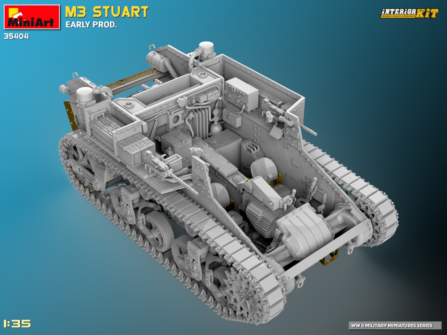 ak-interactive-1-35-m3-stuart-early-prod-interior-kit-kit-modellismo image 8