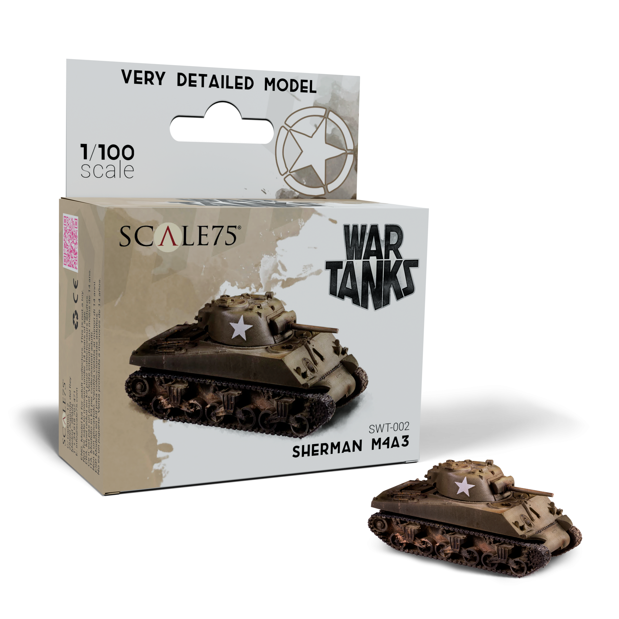 scale75-sherman-m4a3-carro-armato-resina-1-100-warfront image 1