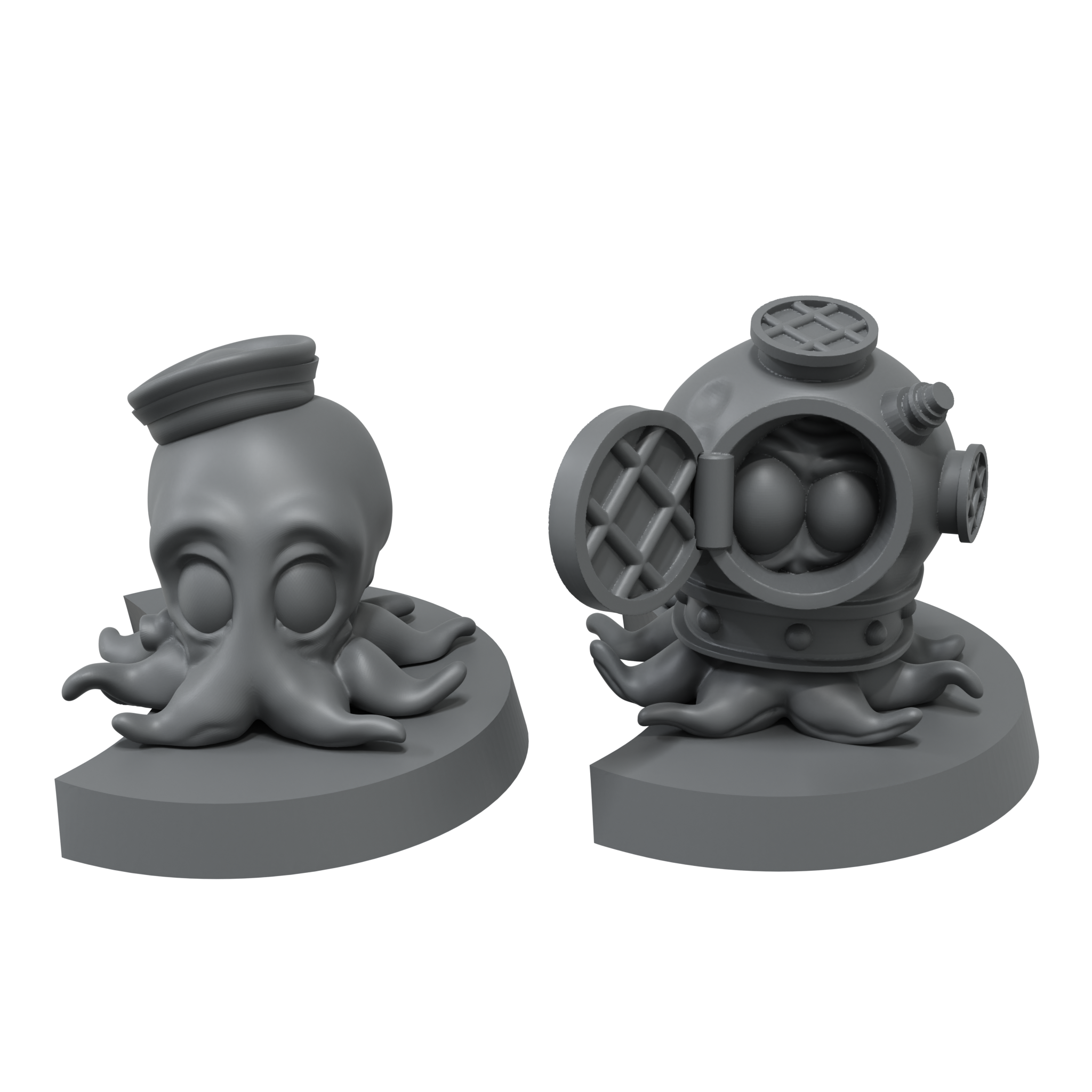 scale75-the-smog-riders-octopiti-and-rafter-miniatura-resina-35mm-chibi image 3