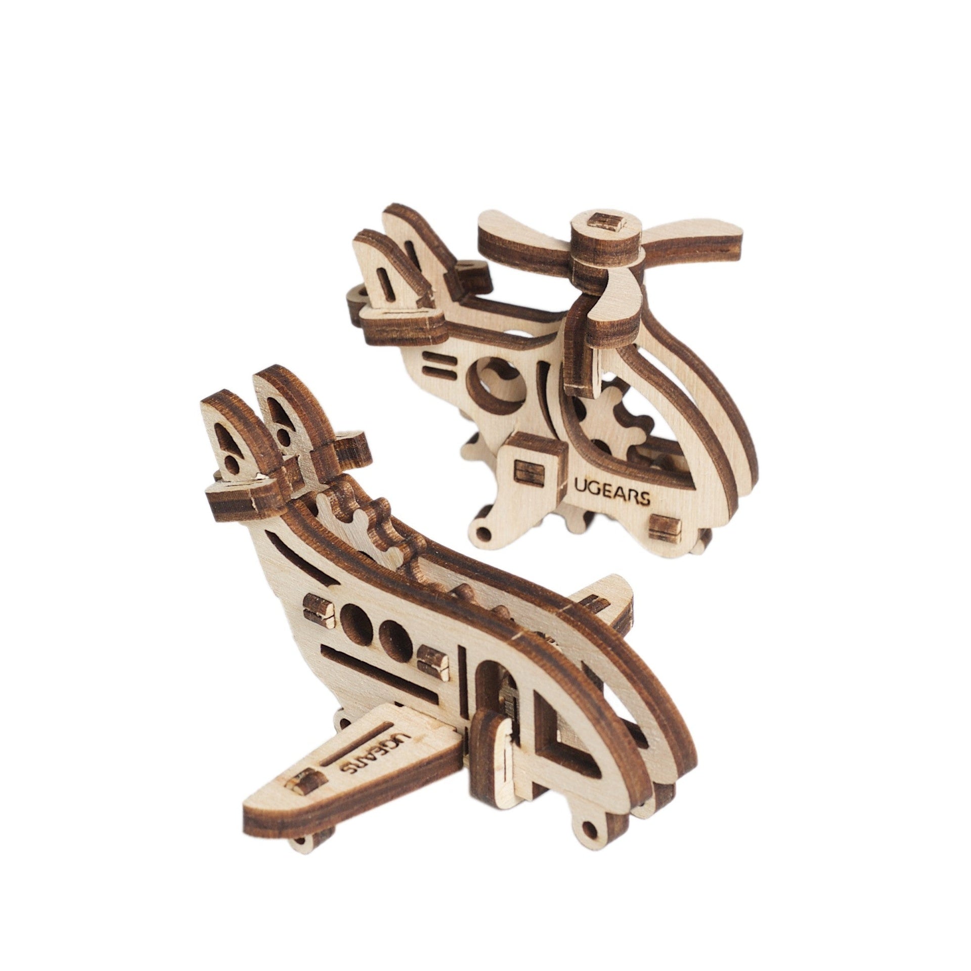 ugears-u-fidgets-aircraft-kit-modellismo-legno-4-aerei-meccanici image 2
