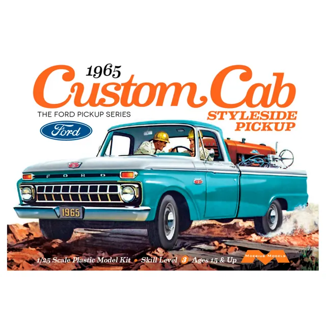 ak-interactive-ford-custom-cab-styleside-pickup-1965-in-scala-1-25 image 1
