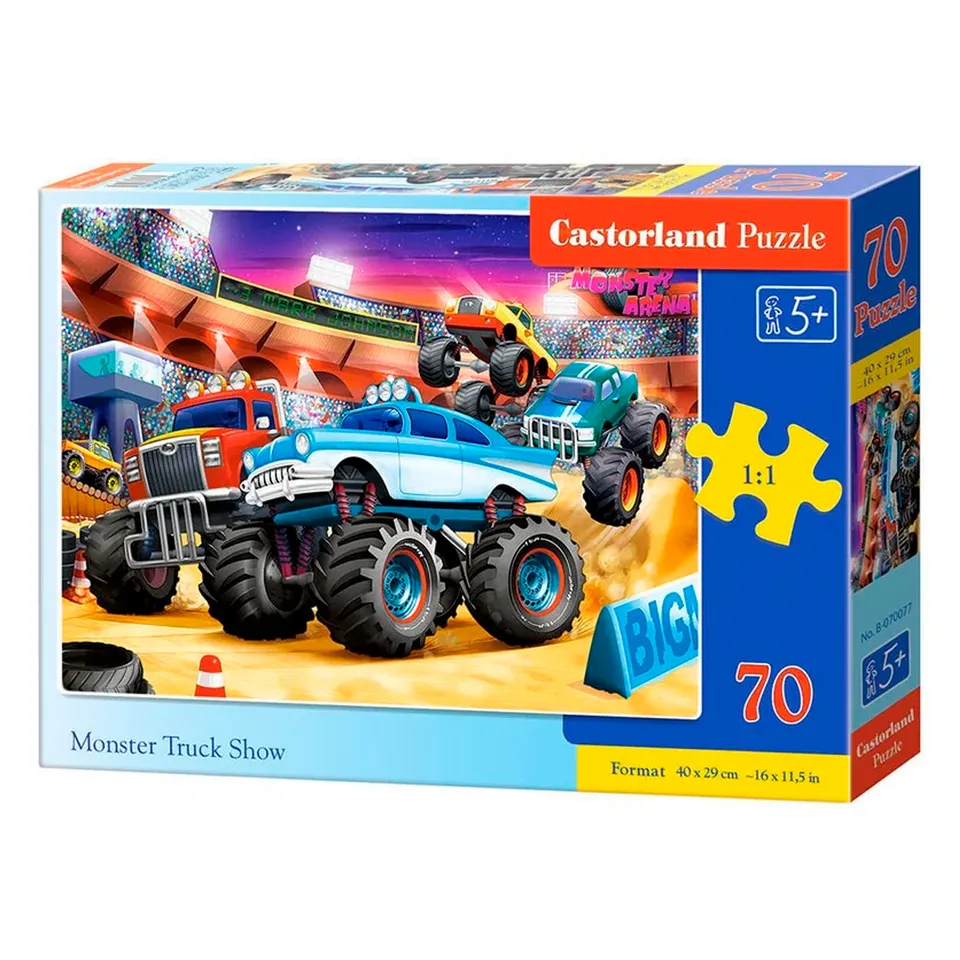 ak-interactive-puzzle-70-pezzi-monster-truck-show image 1