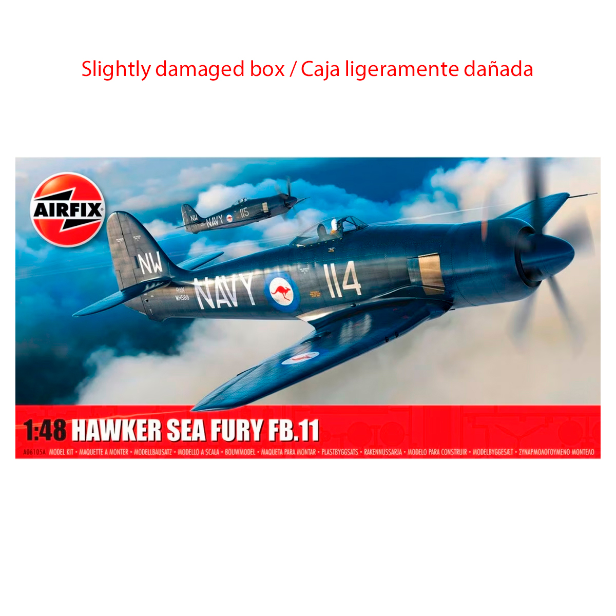 ak-interactive-hawker-sea-fury-fb-ii-1-48-kit-modellismo-scatola-leggermente-dan image 1