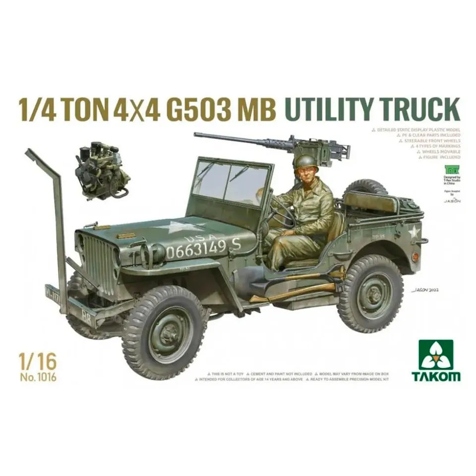 ak-interactive-1-16-1-4-ton-4-4-g503-mb-utility-truck-kit-modellismo image 1