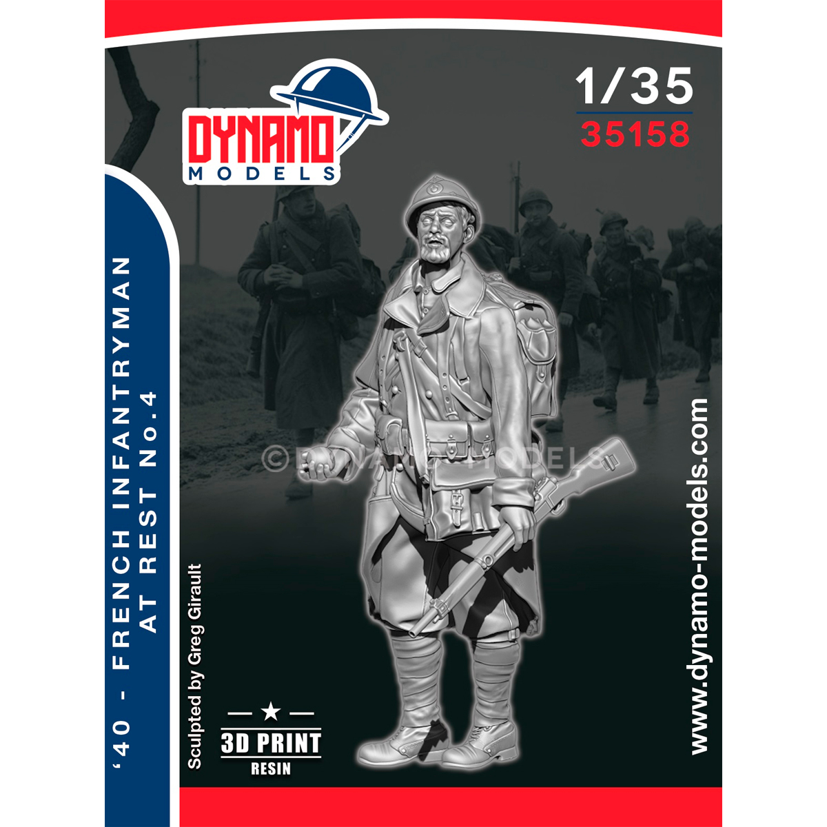 ak-interactive-1-35-french-40-infantryman-at-rest-no-4-figura-modellismo image 1