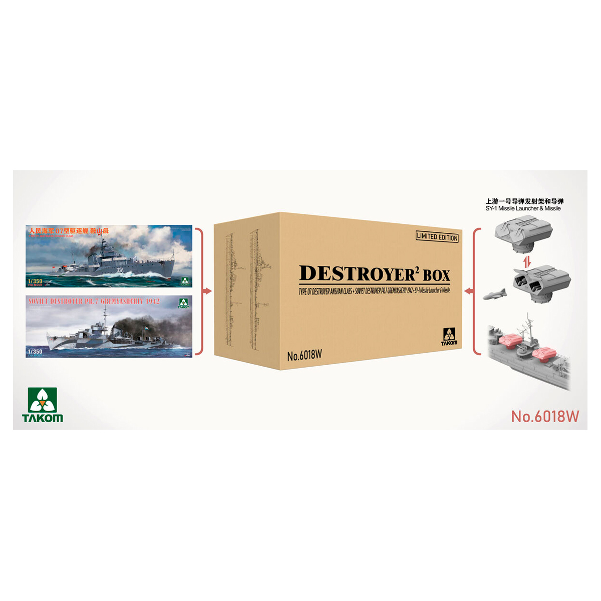 ak-interactive-1-350-destroyers-box-anshan-class-soviet-pr-7-bonus image 1