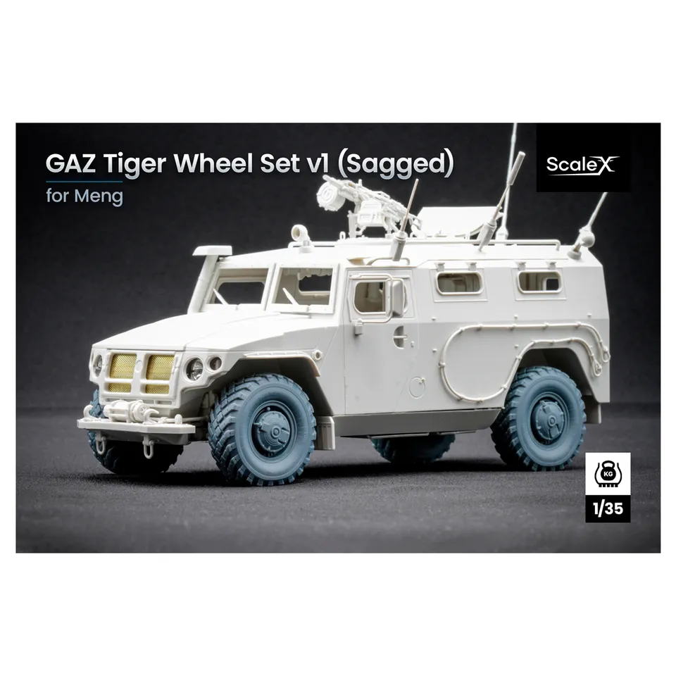 ak-interactive-gaz-tiger-v1-weighted-wheel-set-1-35-set-ruote-per-modellismo image 1
