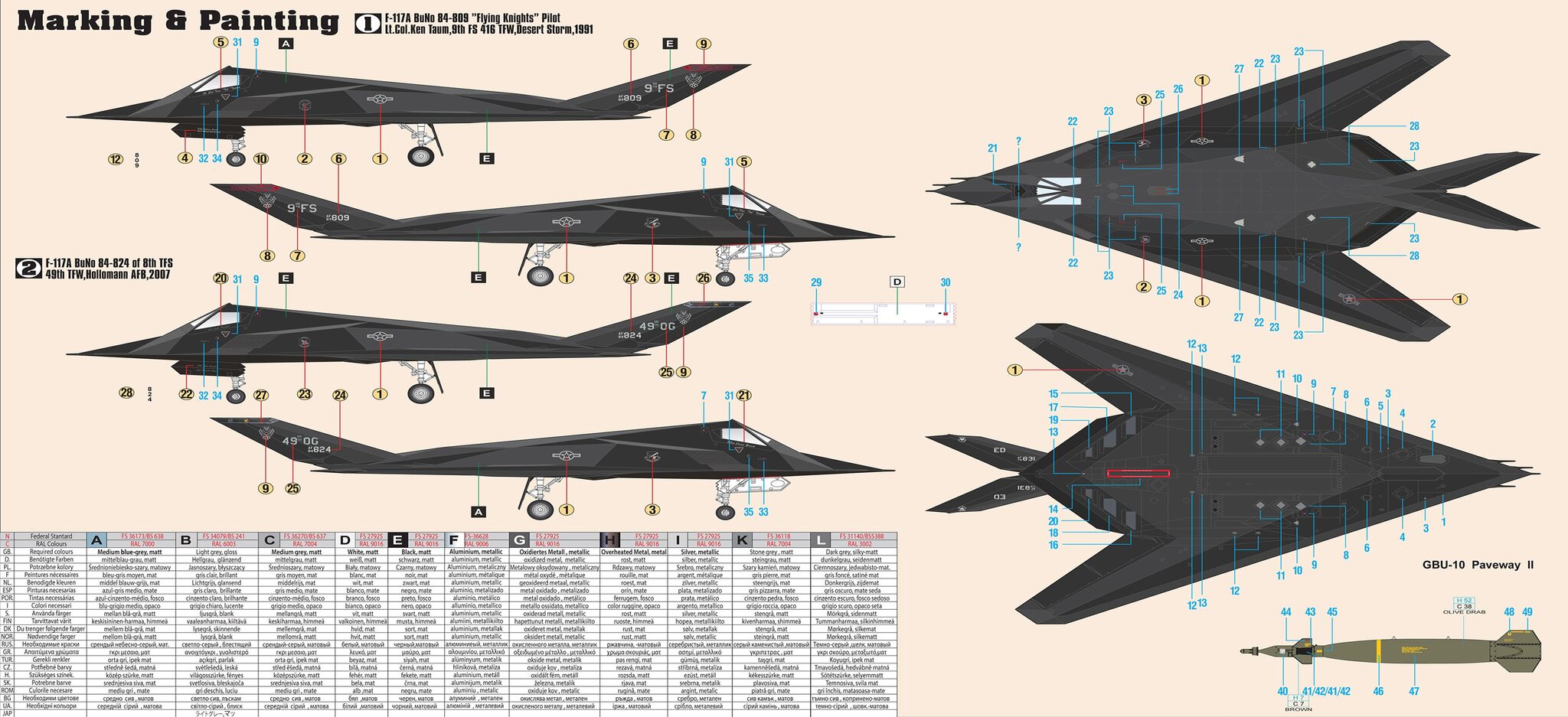 ak-interactive-f-117a-night-hawk-1-72-kit-di-modellismo-aereo image 2