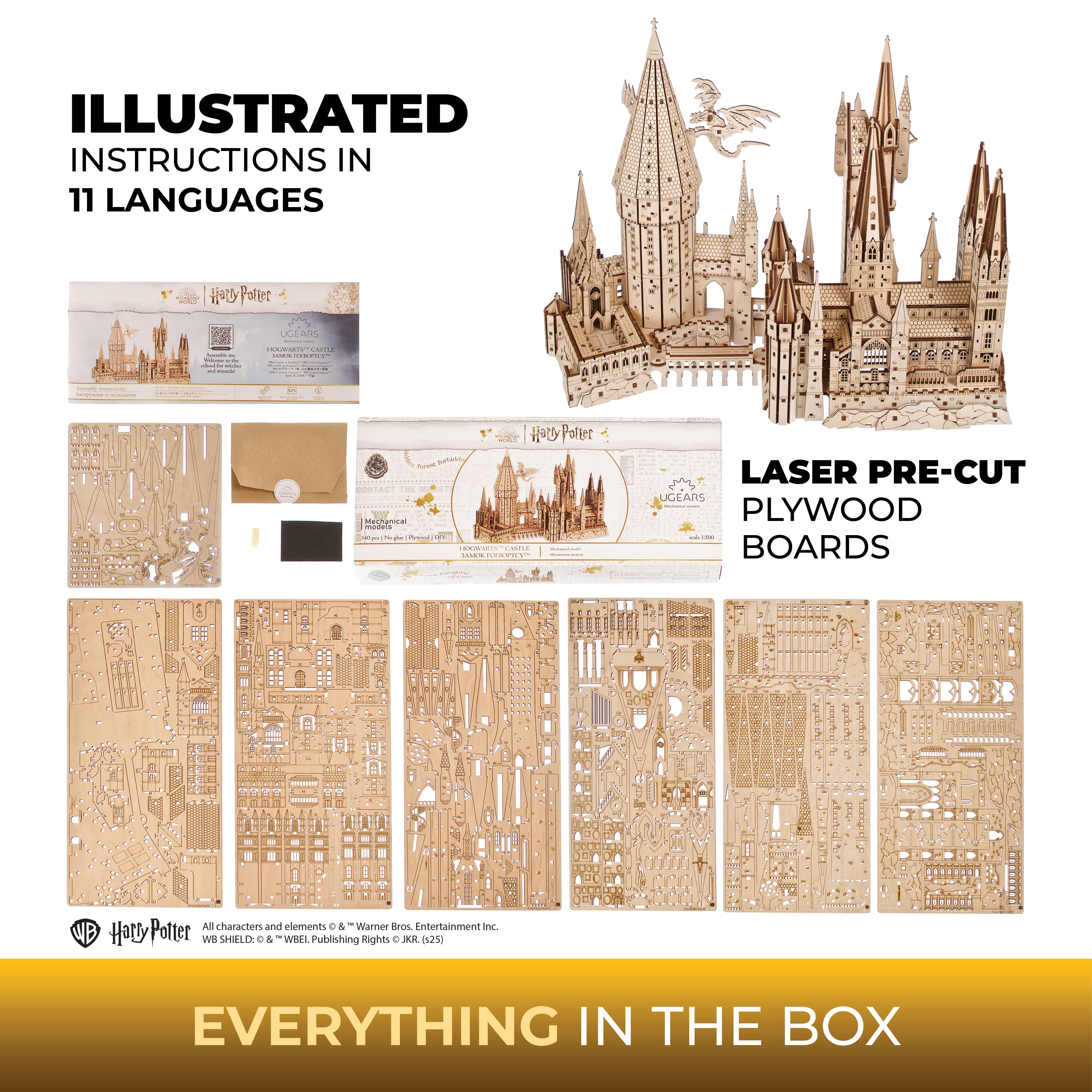 ugears-hogwarts-castle-kit-di-modellismo-in-legno-harry-potter image 6