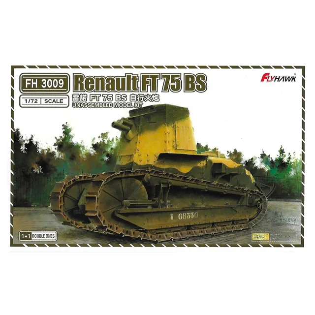 ak-interactive-1-72-renault-ft-75-bs-kit-carro-armato-wwi image 1