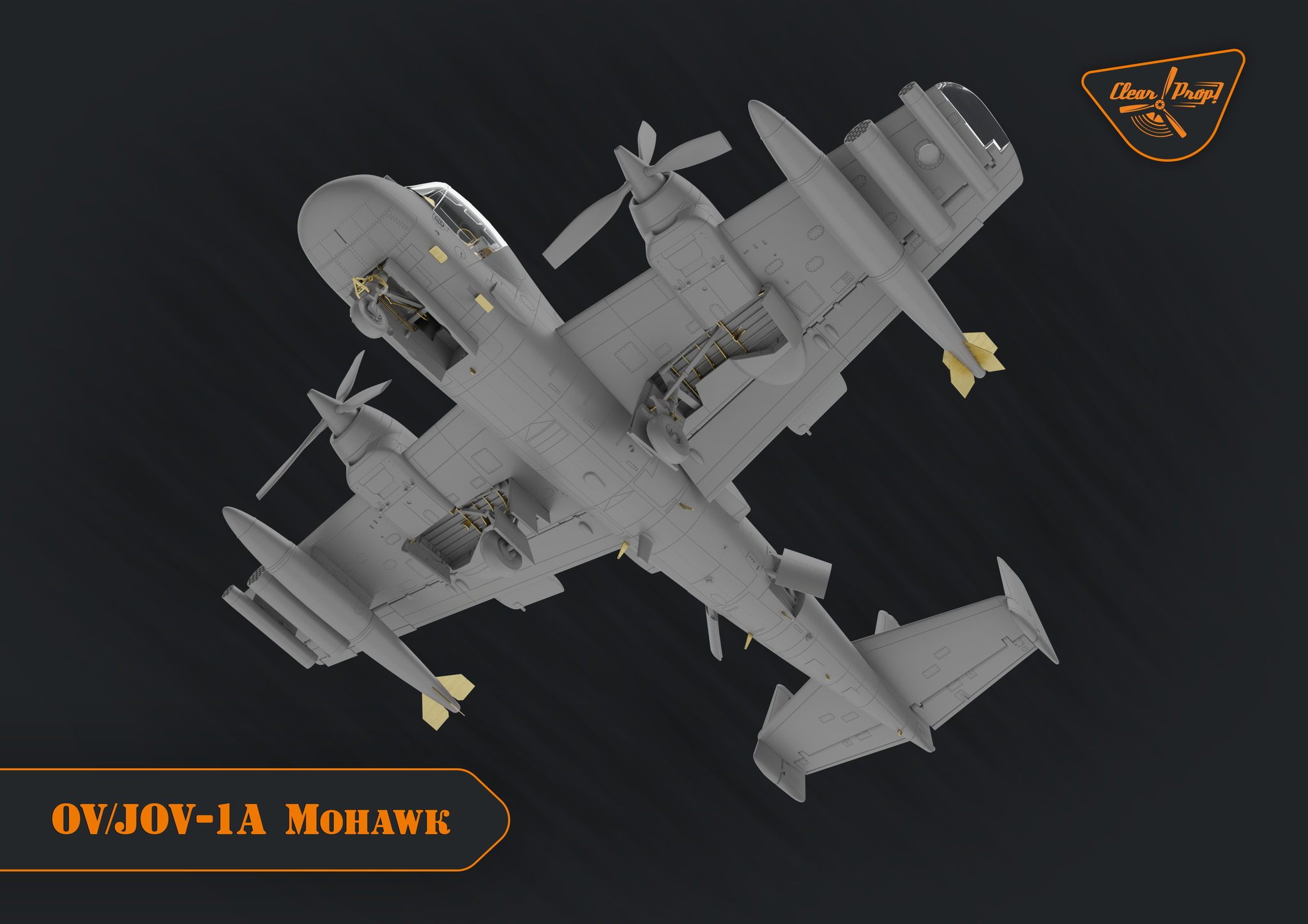 ak-interactive-1-72-ov-1-a-jov-1a-mohawk-advanced-kit-kit-modellismo-aereo-in-sc image 2