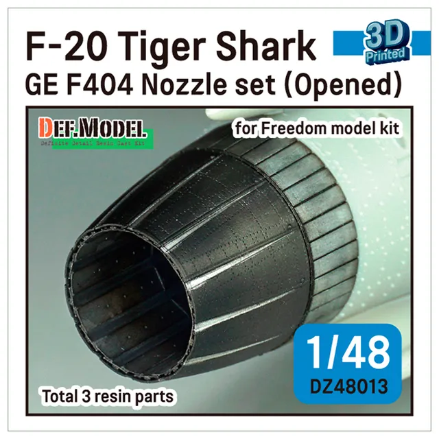 ak-interactive-f-20-tigershark-nozzle-set-ge-yf404-100-opened-per-freedom-model- image 1