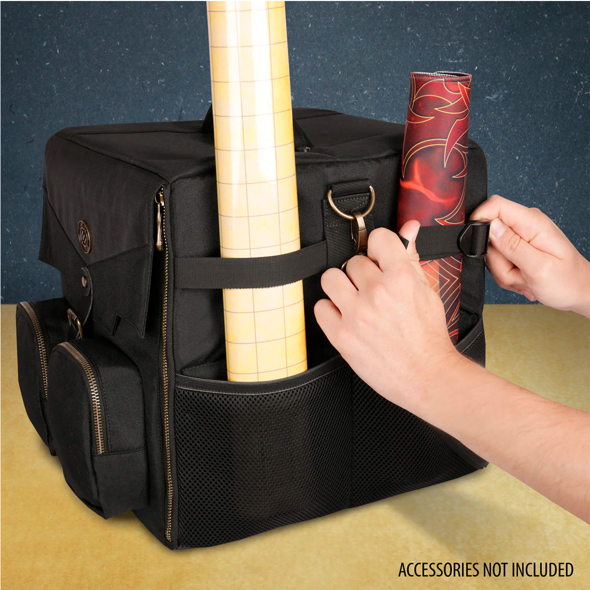 enhance-borsa-a-tracella-da-tavolo-porta-giochi-rinforzato-con-tasche-accessori image 6