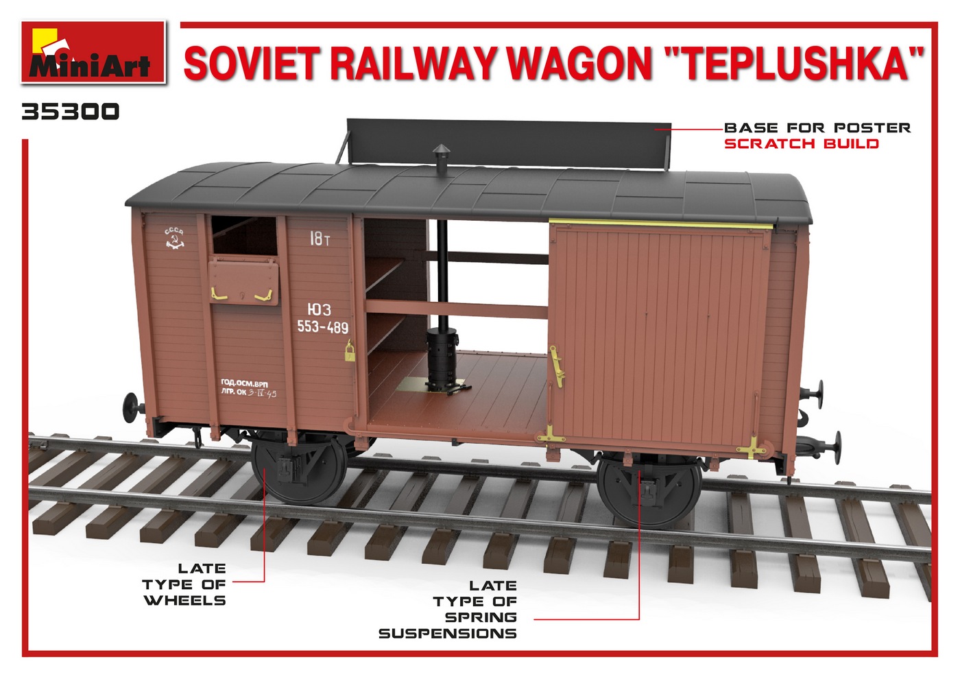 ak-interactive-1-35-soviet-railway-wagon-teplushka-kit-vagone-ferroviario image 3