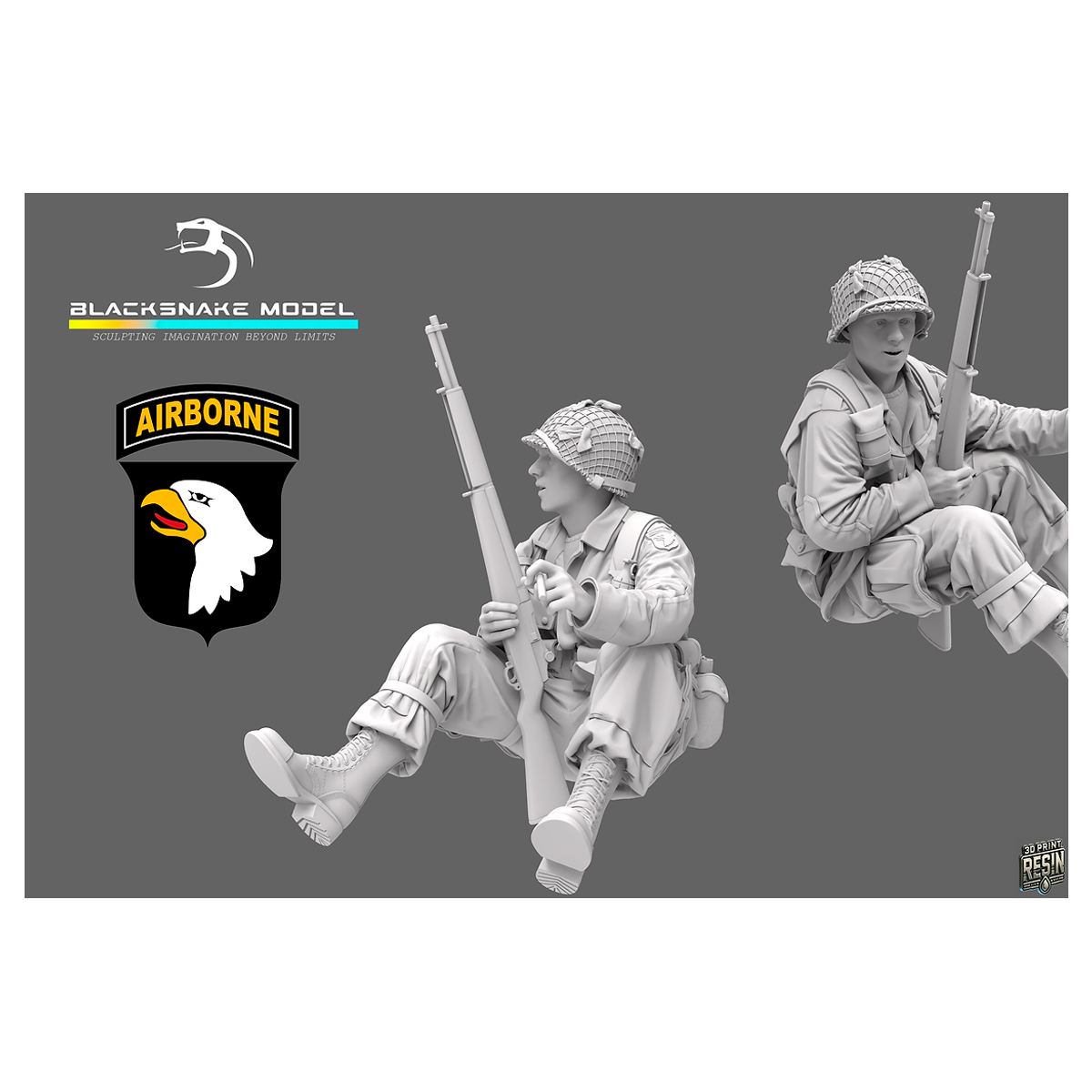 ak-interactive-101st-airborne-soldier-21-figura-militare-da-dipingere image 2