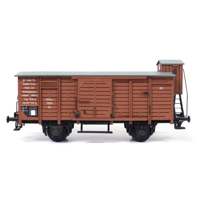 occre-vagone-merci-chiuso-g-wagen-con-garitta-kit-ferroviario image 1